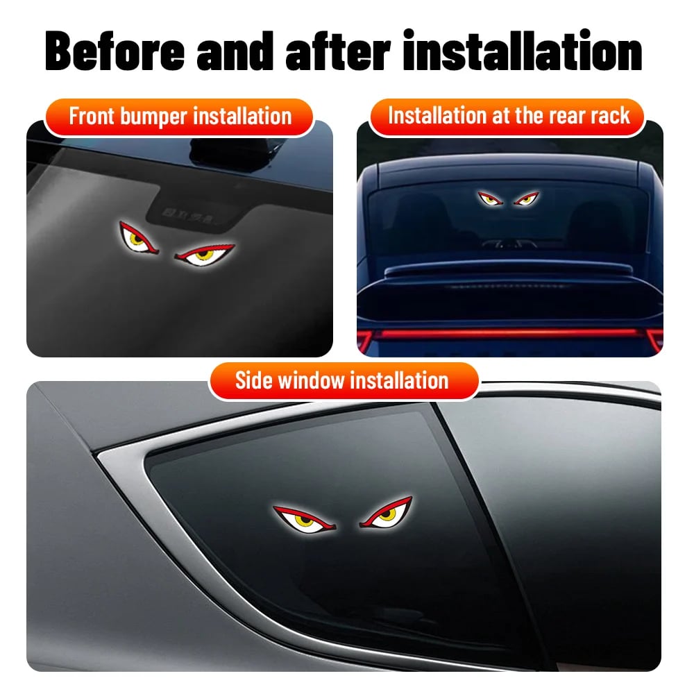 🔥Ultimo giorno: 49% di sconto - Luce LED per finestrini auto "Solar Demon Eye