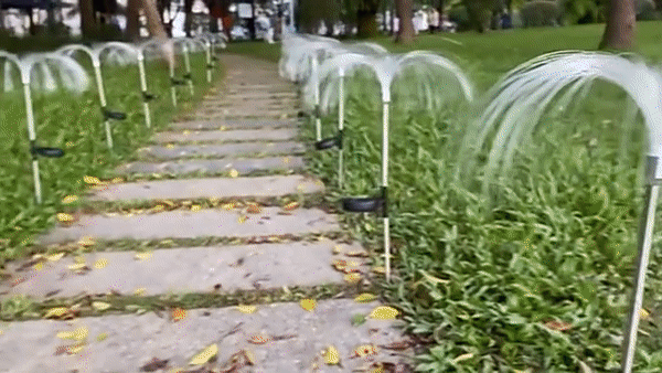Lampada decorativa a forma di medusa per il giardino