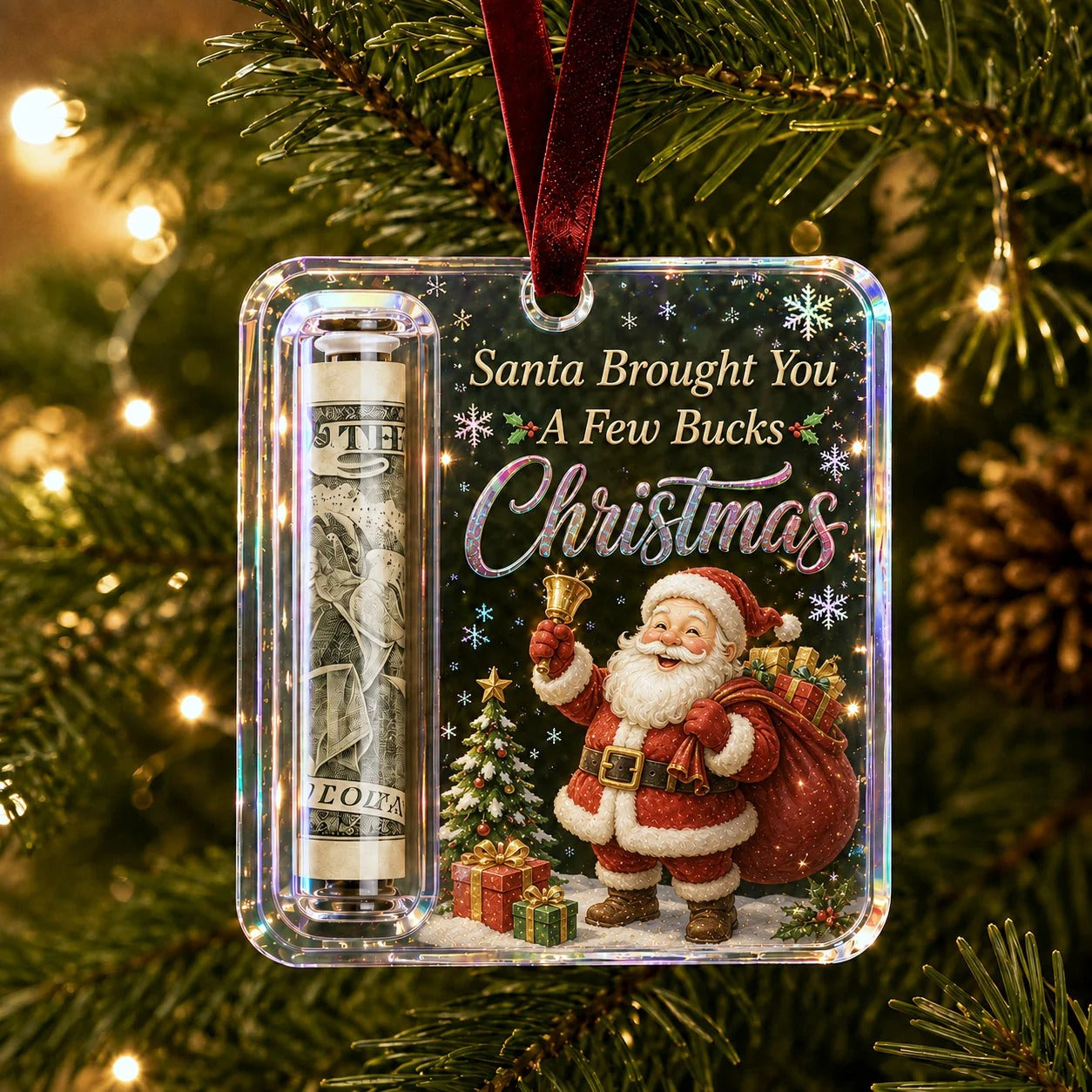 💵🎄 Decorazione natalizia con contanti – Trasforma i soldi in una sorpresa natalizi