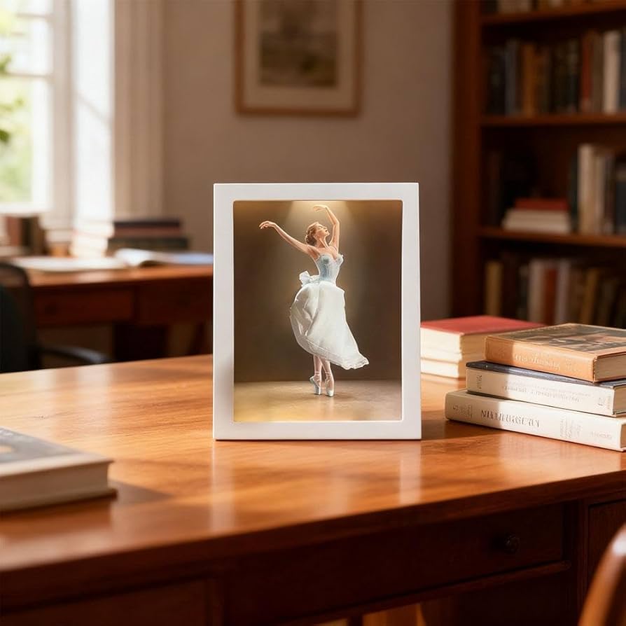 Scatola di fazzoletti “Ballerina” con luce
