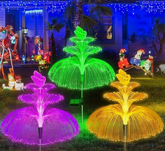 Lampada decorativa a forma di medusa per il giardino