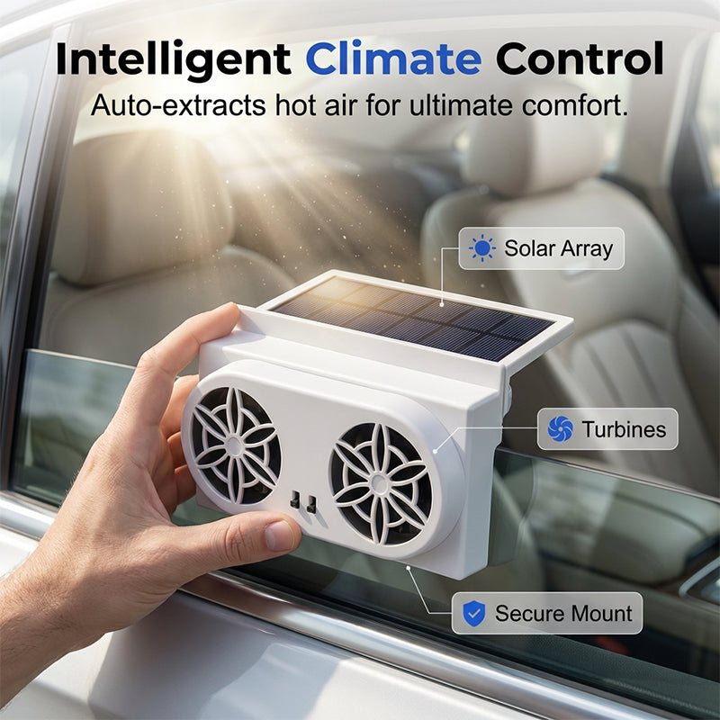 ☀️🚗Approfitta subito dello sconto del 50%🔥Ventilatore per auto a energia solare: rinfresca la tua auto senza scaricare la batteria.