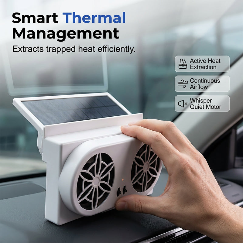 ☀️🚗Approfitta subito dello sconto del 50%🔥Ventilatore per auto a energia solare: rinfresca la tua auto senza scaricare la batteria.