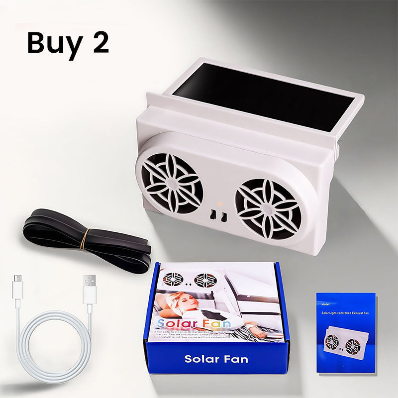 ☀️🚗Approfitta subito dello sconto del 50%🔥Ventilatore per auto a energia solare: rinfresca la tua auto senza scaricare la batteria.
