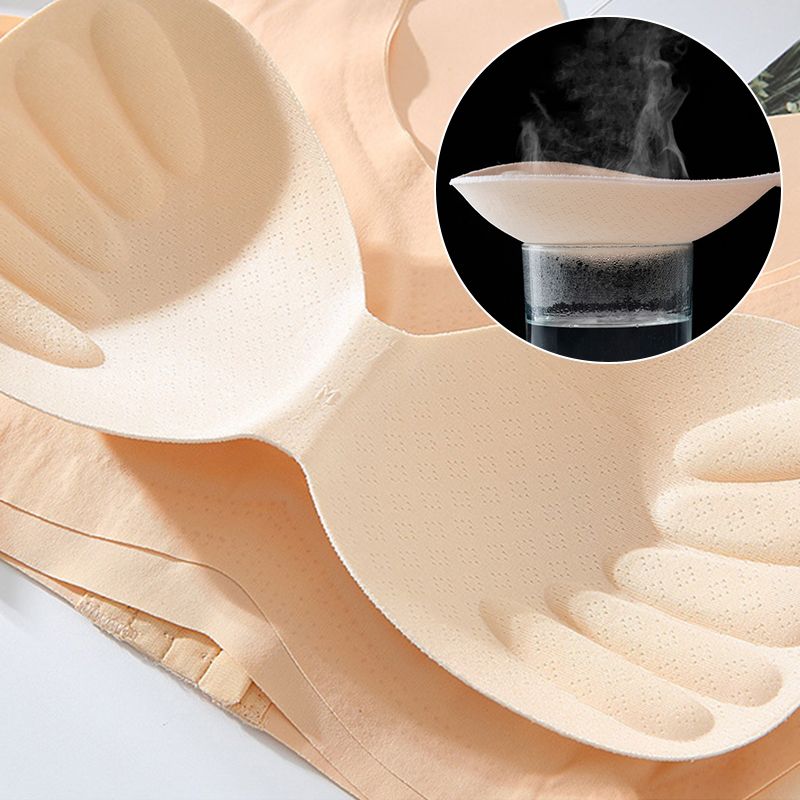 Reggiseno posturale senza ferretto con chiusura frontale e spalline incrociate sulla schien