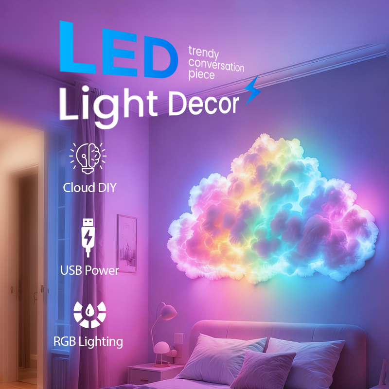 Illuminazione fai da te "Thundercloud" con LED e alimentatore USBZ🌈☁️