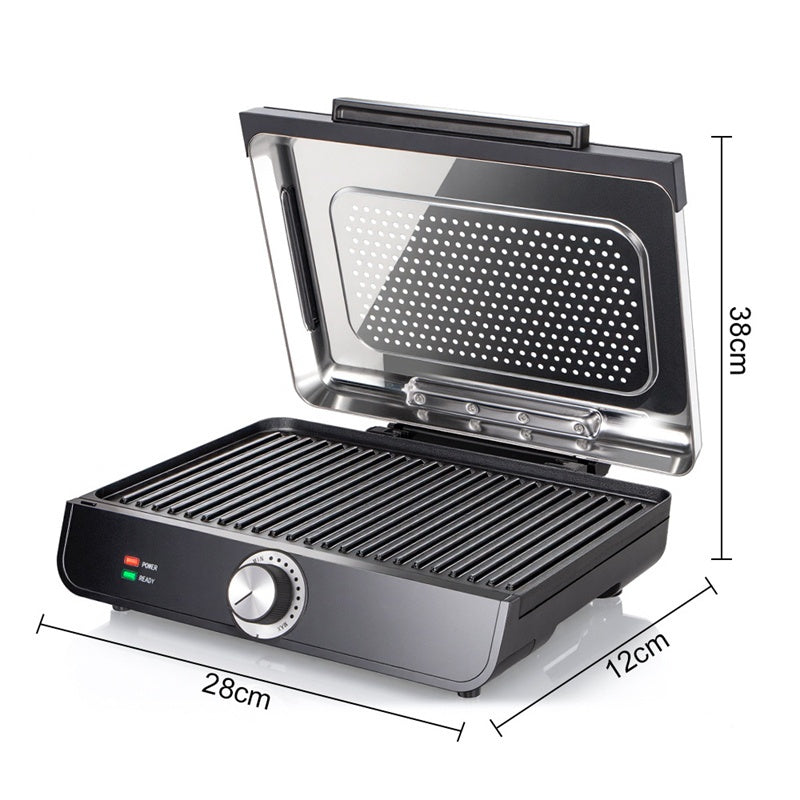 ⏳ Offerta speciale a tempo limitato ⏰ Griglia da interno senza fumo da 2200 W con piastra antiaderente 🥩