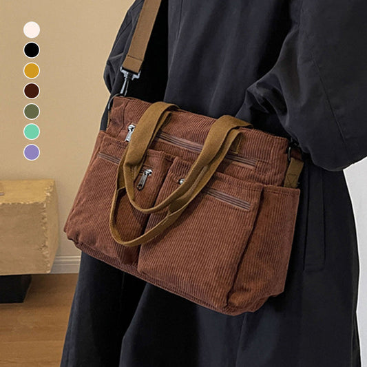 🤎 Elegante borsa a tracolla in stile vintage: tinta unita, pratica ed elegante per l'uso quotidiano