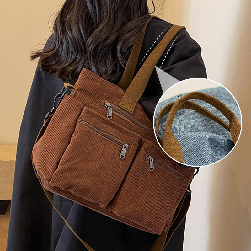 🤎 Elegante borsa a tracolla in stile vintage: tinta unita, pratica ed elegante per l'uso quotidiano