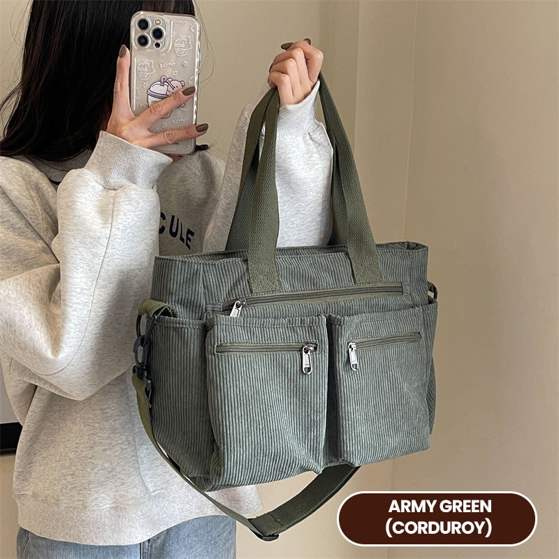 🤎 Elegante borsa a tracolla in stile vintage: tinta unita, pratica ed elegante per l'uso quotidiano