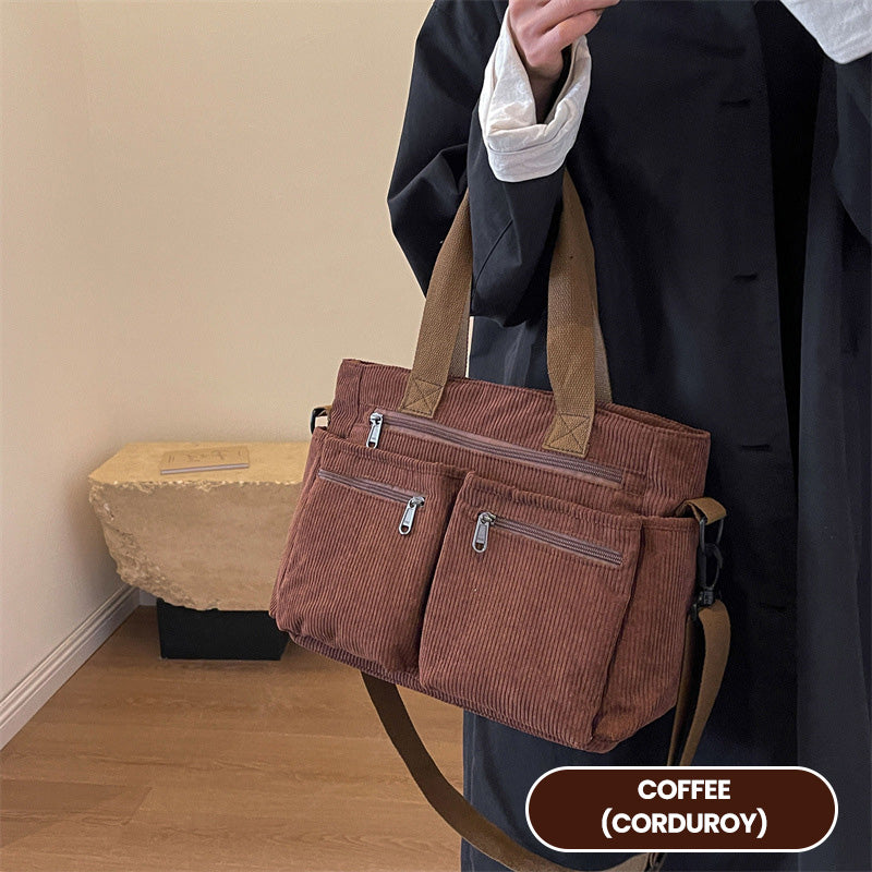 🤎 Elegante borsa a tracolla in stile vintage: tinta unita, pratica ed elegante per l'uso quotidiano