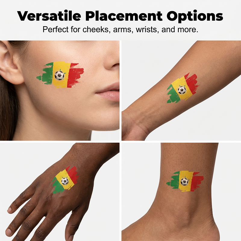 🌞Risveglio primaverile: 50% di sconto!✨⚽ Tatuaggi temporanei con bandiere dei Mondiali 2026 | Tatuaggi temporanei impermeabili dedicati al calcio | L'alternativa pulita al trucco (viso e corpo