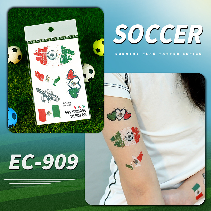 🌞Risveglio primaverile: 50% di sconto!✨⚽ Tatuaggi temporanei con bandiere dei Mondiali 2026 | Tatuaggi temporanei impermeabili dedicati al calcio | L'alternativa pulita al trucco (viso e corpo