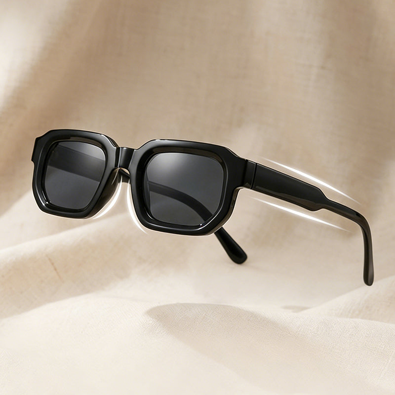 Occhiali da sole unisex con montatura spessa e quadrata