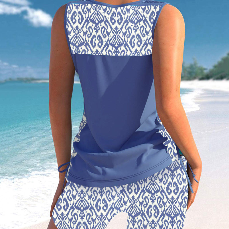 Bikini a due pezzi – A vita alta con top a fascia – Perfetto per la spiaggia 👙