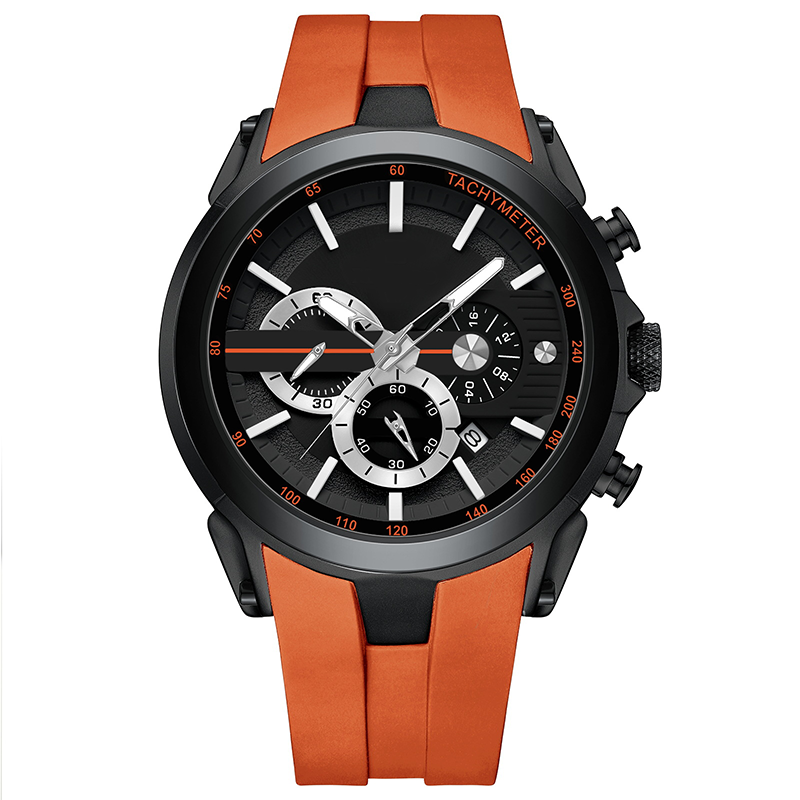 Orologio sportivo al quarzo multifunzionale, impermeabile e luminos