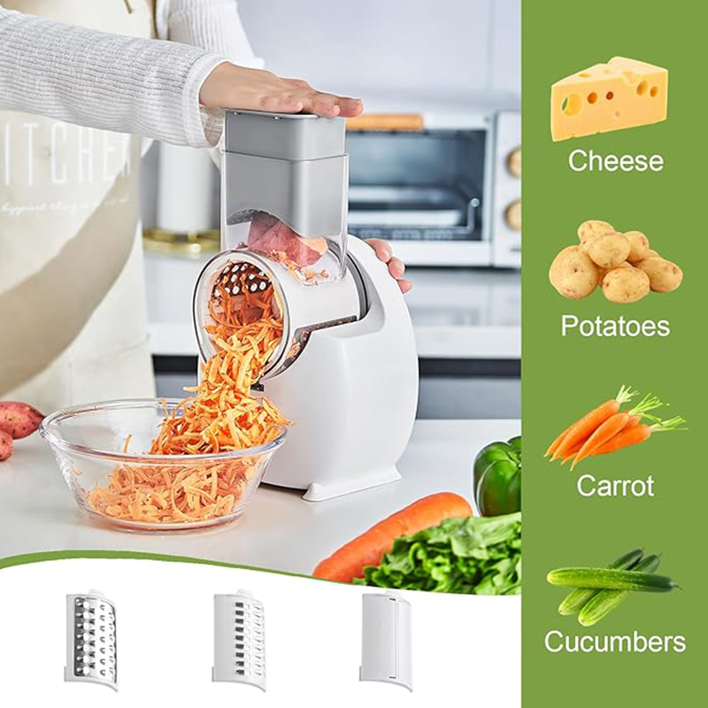 ⏳Offerta speciale a tempo limitato⏰Affettatrice elettrica per verdure e grattugia