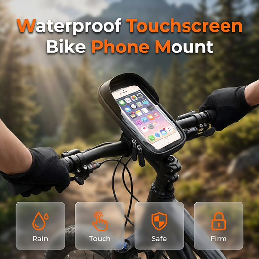 Borsa impermeabile con supporto per cellulare da biciclett
