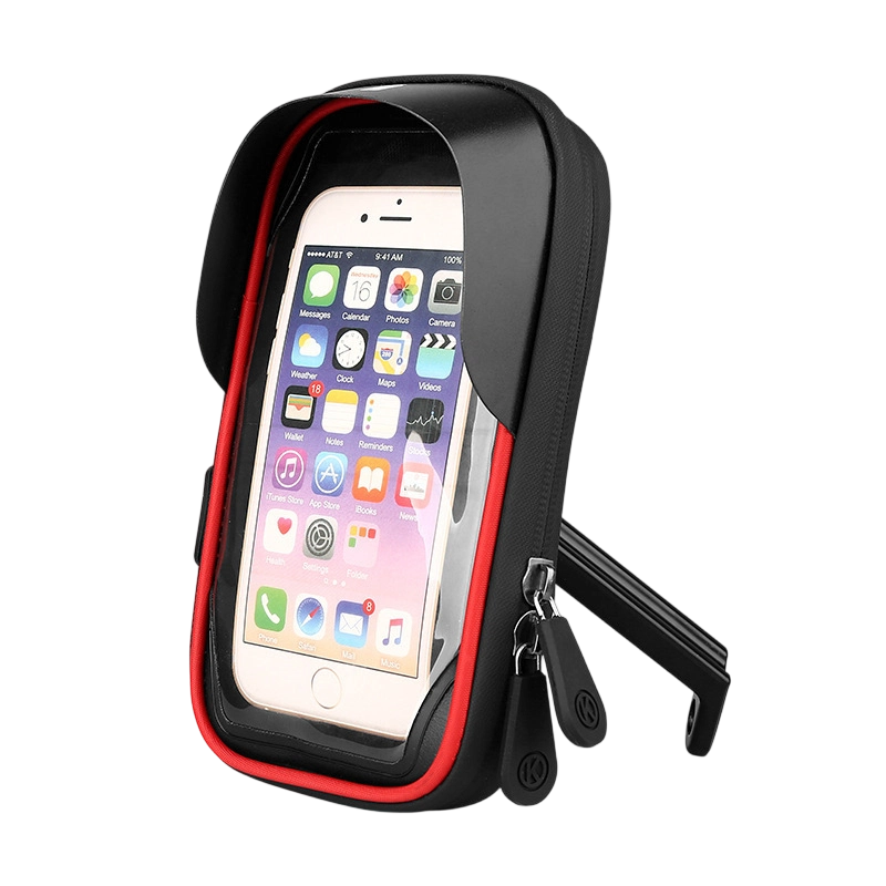 Borsa impermeabile con supporto per cellulare da biciclett