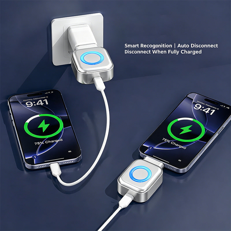 ⚡ Caricabatterie super veloce da 140 W con spegnimento automatico tramite IA – USB-C PD3.1 – Protezione intelligente della batteria – Universale per iPhone, MacBook e table