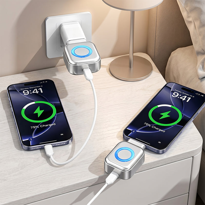 ⚡ Caricabatterie super veloce da 140 W con spegnimento automatico tramite IA – USB-C PD3.1 – Protezione intelligente della batteria – Universale per iPhone, MacBook e table