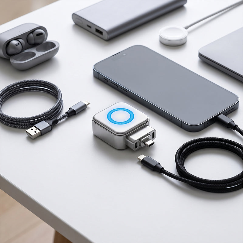 ⚡ Caricabatterie super veloce da 140 W con spegnimento automatico tramite IA – USB-C PD3.1 – Protezione intelligente della batteria – Universale per iPhone, MacBook e table