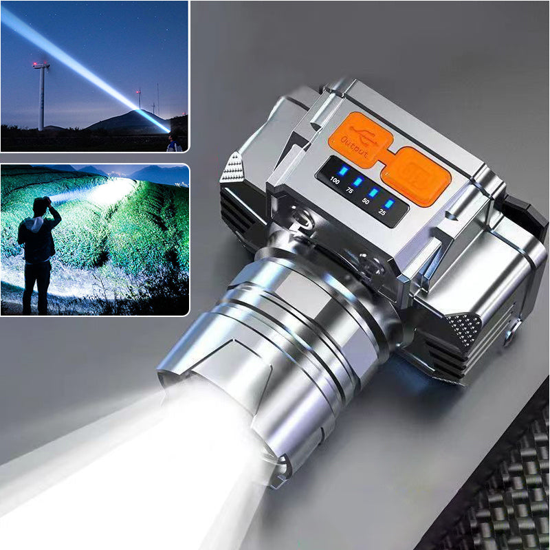 le per la pesca all'aperto, con sensore di movimento e ricarica USB. A mani libere e affidabile! 🔦💧✨