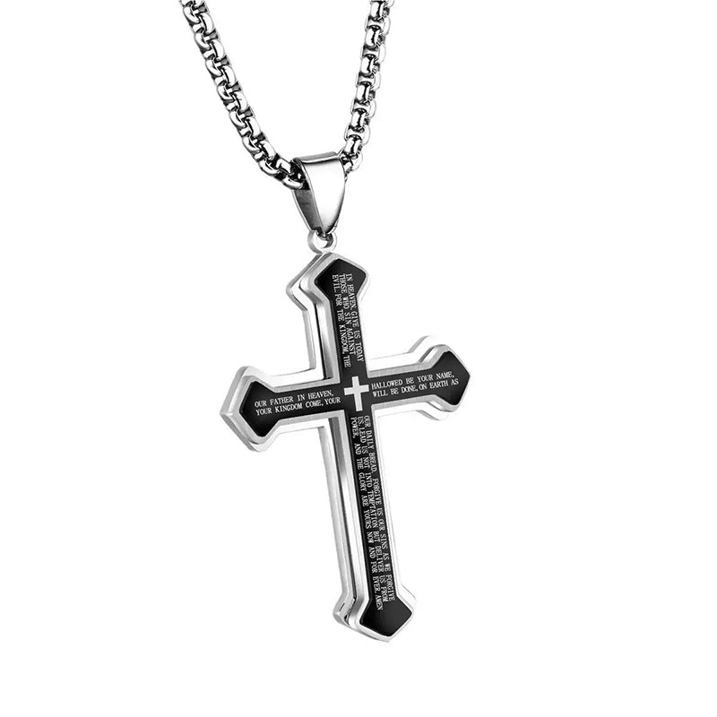 ✝️ Collana con croce “Il Padre Nostro” — Unisex