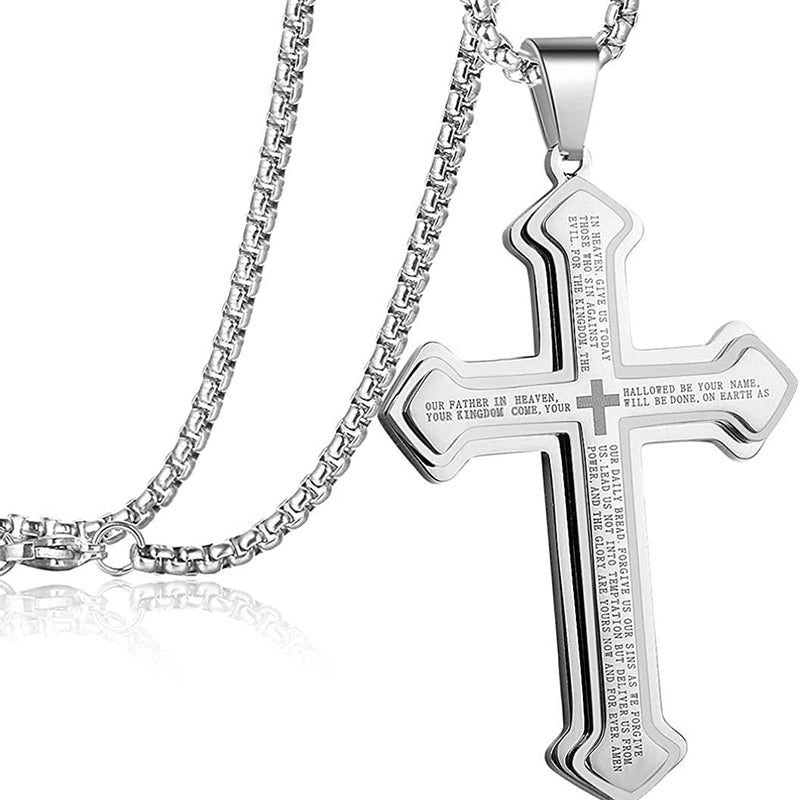 ✝️ Collana con croce “Il Padre Nostro” — Unisex