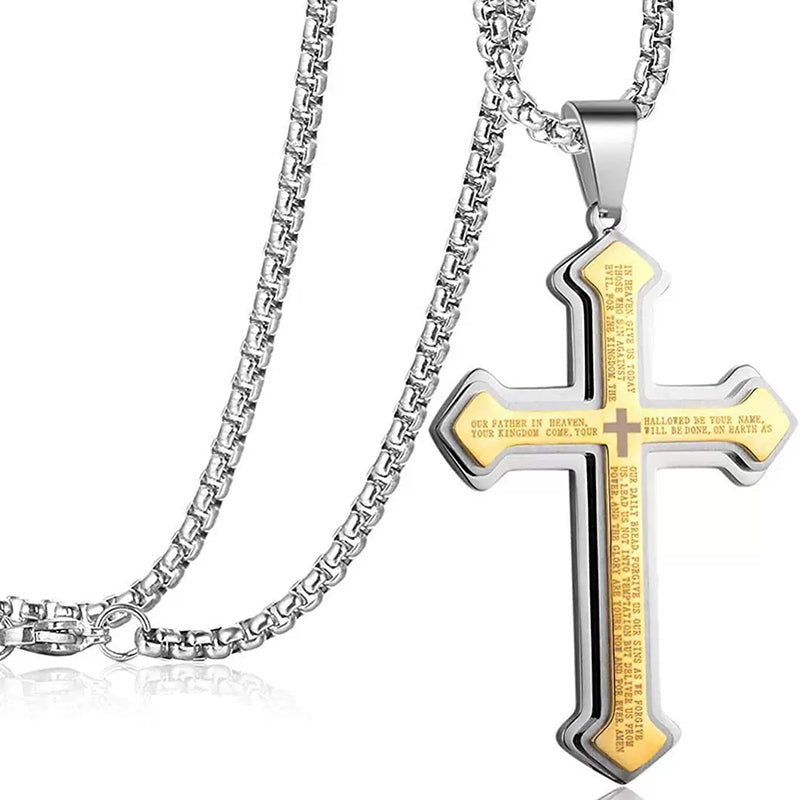 ✝️ Collana con croce “Il Padre Nostro” — Unisex