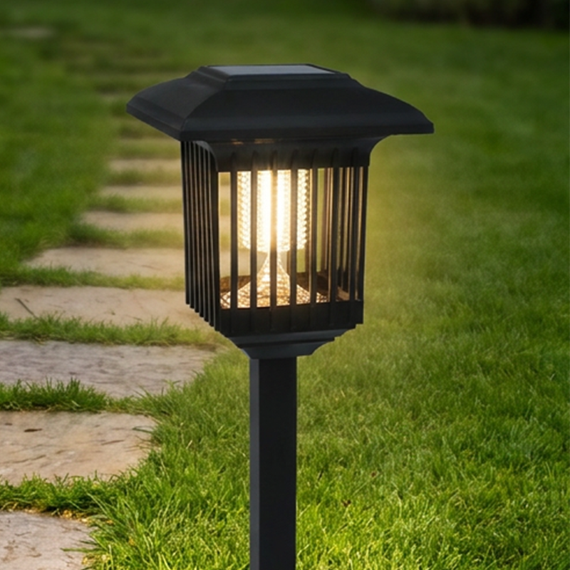 Lampada da giardino e repellente per zanzare 2 in 1 a energia solar