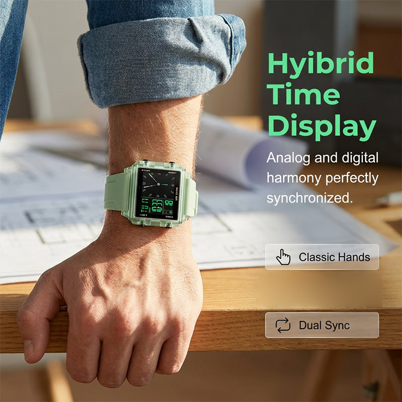 ⏳Offerta speciale a tempo limitato⏰ Orologio digitale trasparente impermeabile – Impermeabilità fino a 50 m, display luminescente, ora ibrida