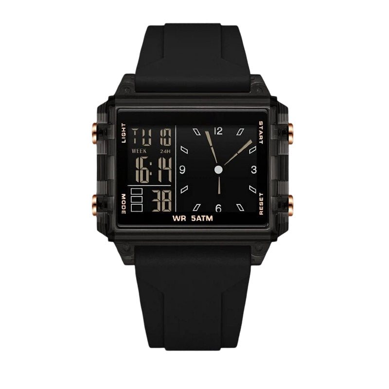 ⏳Offerta speciale a tempo limitato⏰ Orologio digitale trasparente impermeabile – Impermeabilità fino a 50 m, display luminescente, ora ibrida