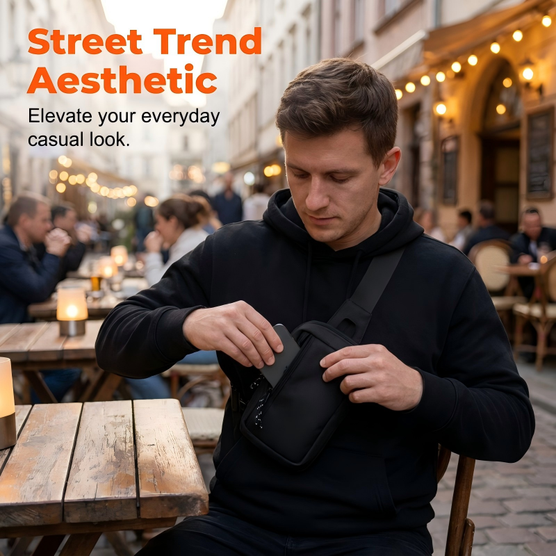 🎒 SCONTO DEL 50% A TEMPO LIMITATO! 💥 Borsa a tracolla da città per uomo – Minimalista, idrorepellente, leggera