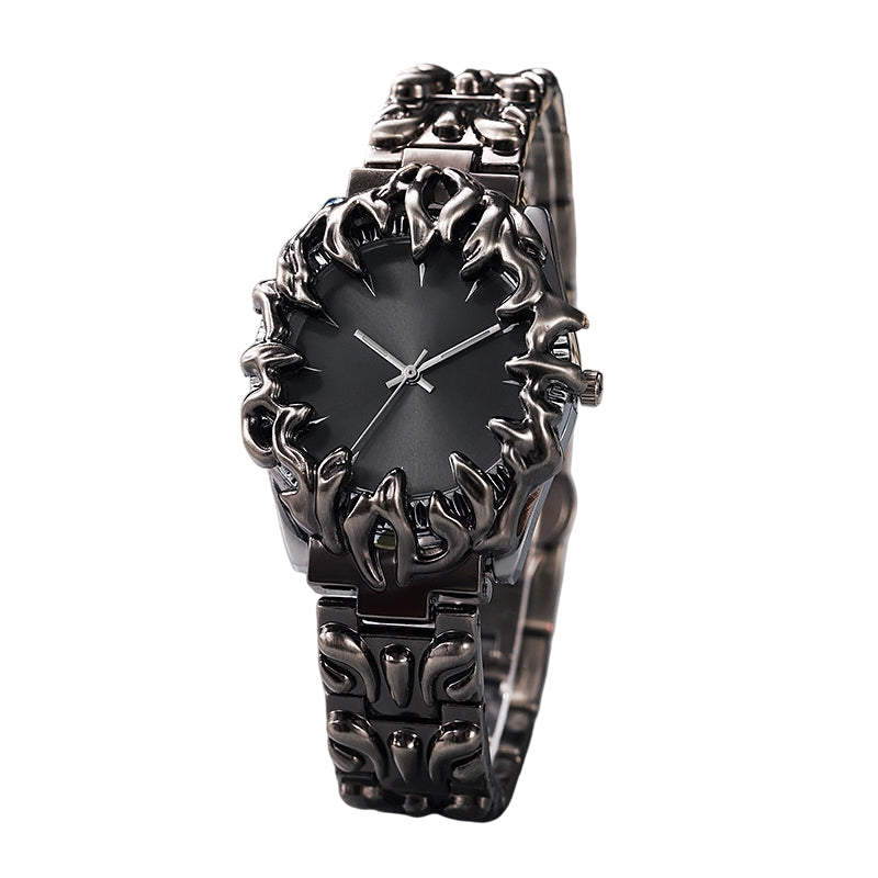 ⌚ SCONTO DEL 50% A TEMPO LIMITATO! ✨ Creativo orologio da uomo in quarzo a forma di artiglio – Quadrante rosso, bracciale scultoreo, stile di grande impatto