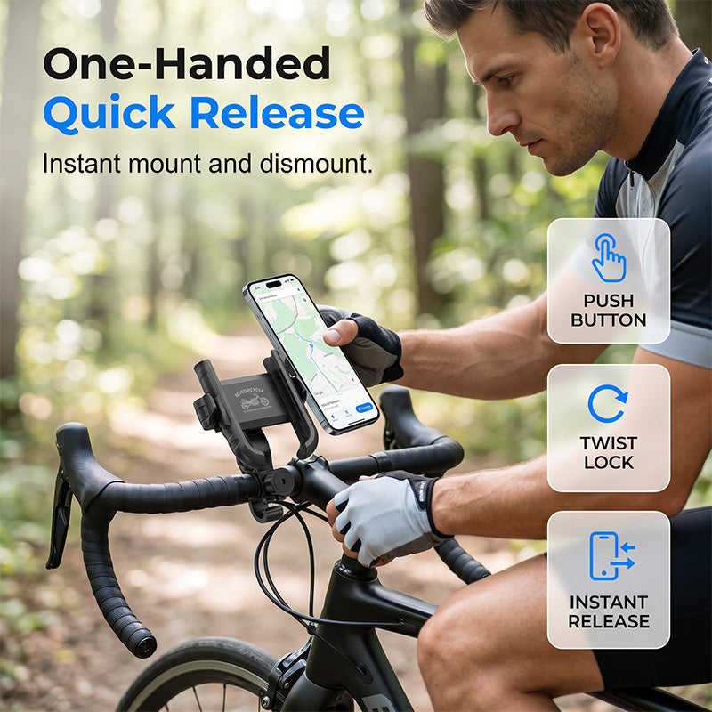 🎉 Saldi 2026 — Oltre 42.000 pezzi venduti! 🚴‍♂️ Supporto per telefono da bicicletta con sgancio rapido – SecureLock e imbottitura antiurto