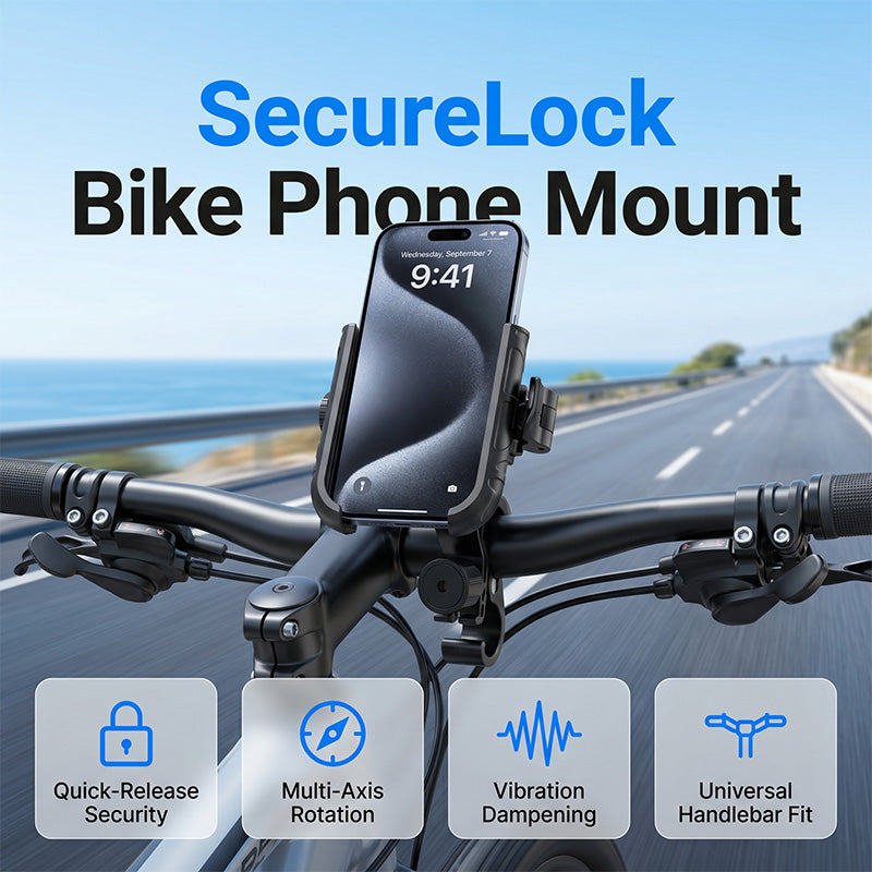 🎉 Saldi 2026 — Oltre 42.000 pezzi venduti! 🚴‍♂️ Supporto per telefono da bicicletta con sgancio rapido – SecureLock e imbottitura antiurto