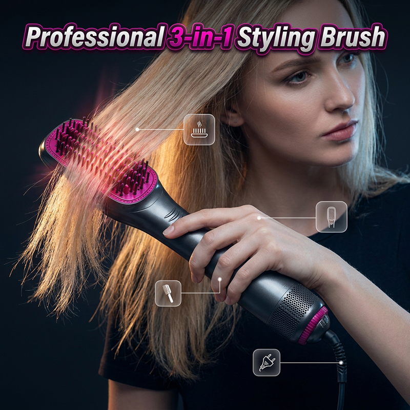 🎉 Saldi 2026 — Oltre 162.000 pezzi venduti! 💇‍♀️ Spazzola ad aria calda professionale 3 in 1: asciuga, districa e dona volume in un unico passaggio ✨