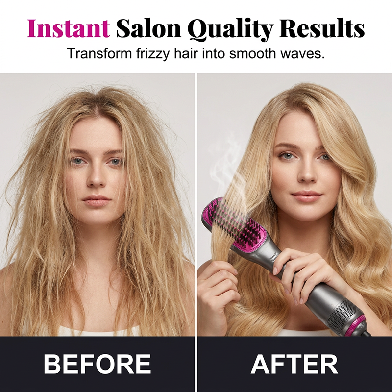 🎉 Saldi 2026 — Oltre 162.000 pezzi venduti! 💇‍♀️ Spazzola ad aria calda professionale 3 in 1: asciuga, districa e dona volume in un unico passaggio ✨